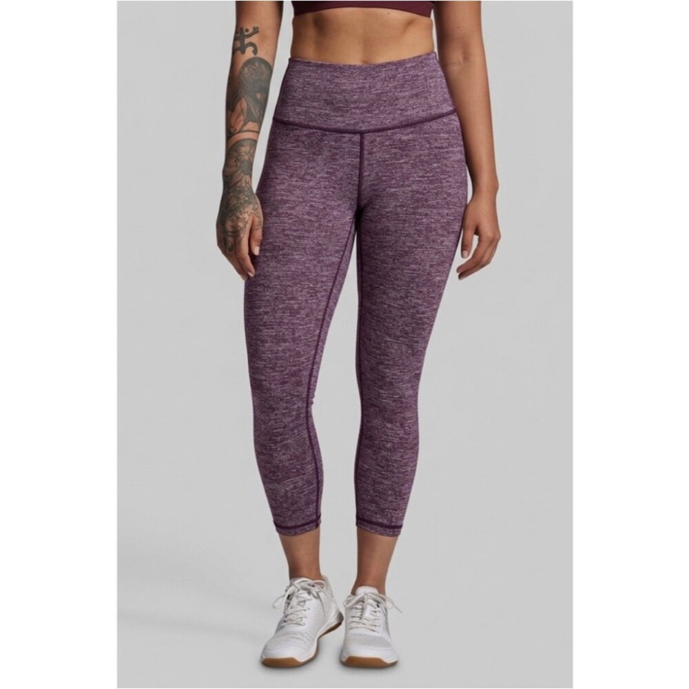 Born Primitive Heather Tights Size S Burgundy Heather Gym Workout Active